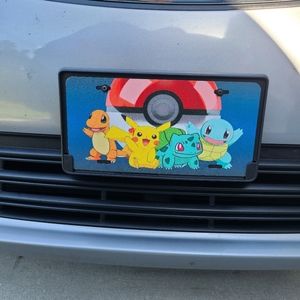 Pokemon custom car plate